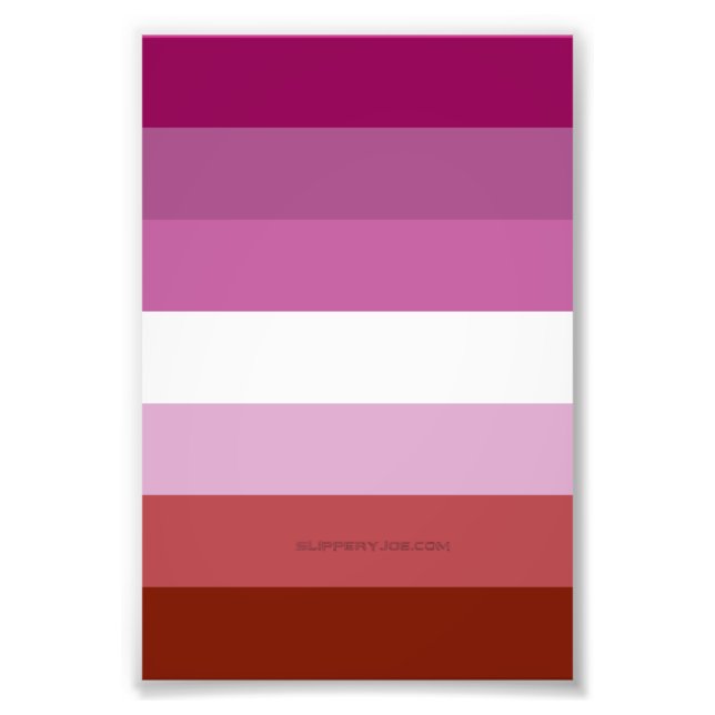 Impression Photo Drapeau de fierté lesbienne de SlipperyJoe féminin (Devant)
