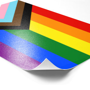 Impression Photo Drapeau de fierté Progress Pride de SlipperyJoe si