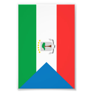 Impression Photo Drapeau de Guinée équatoriale