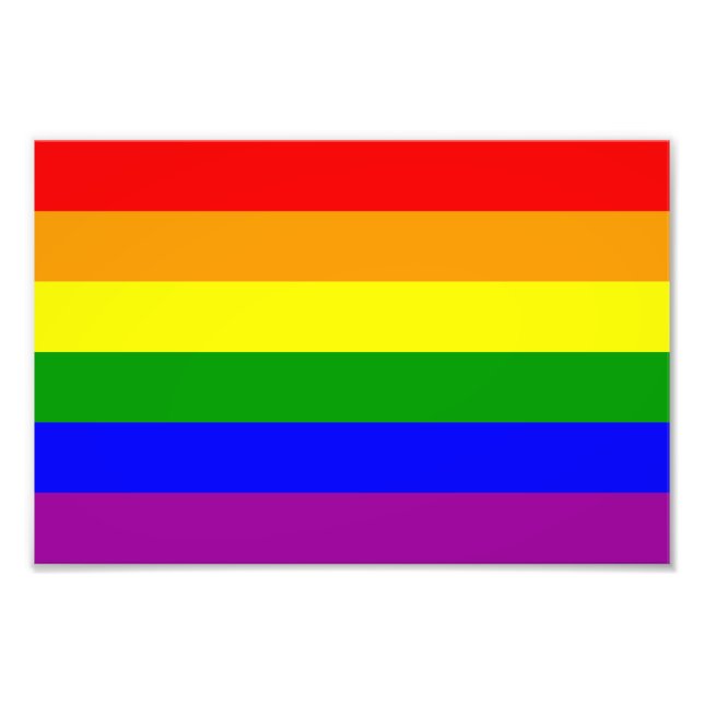 Impression Photo Drapeau de la fierté gay (Devant)