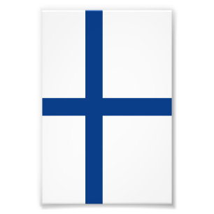 Impression Photo Drapeau de la Finlande