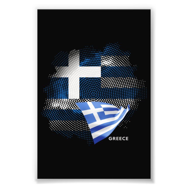 Impression Photo Drapeau de la Grèce (Devant)