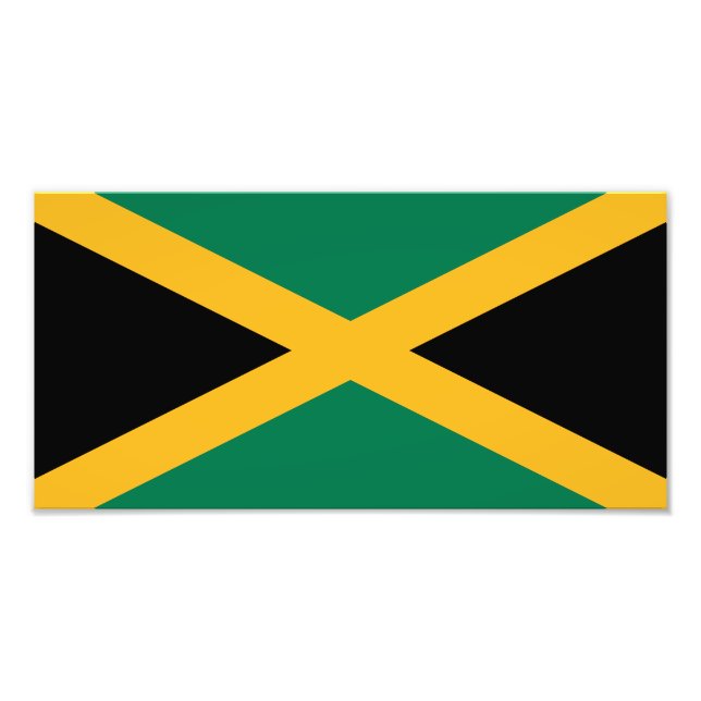 Impression Photo Drapeau de la Jamaïque (Devant)