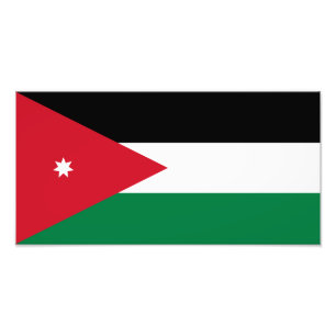 Impression Photo Drapeau de la Jordanie