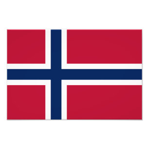 Impression Photo Drapeau de la Norvège