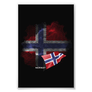 Impression Photo Drapeau de la Norvège
