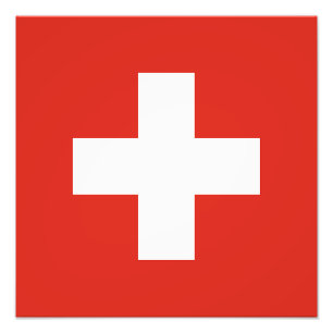 Impression Photo Drapeau de la Suisse