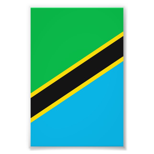 Impression Photo Drapeau de la Tanzanie (Devant)