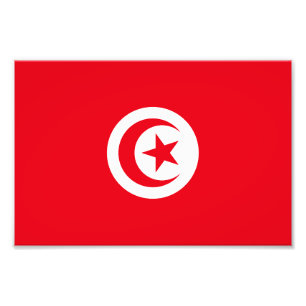 Impression Photo Drapeau de la Tunisie
