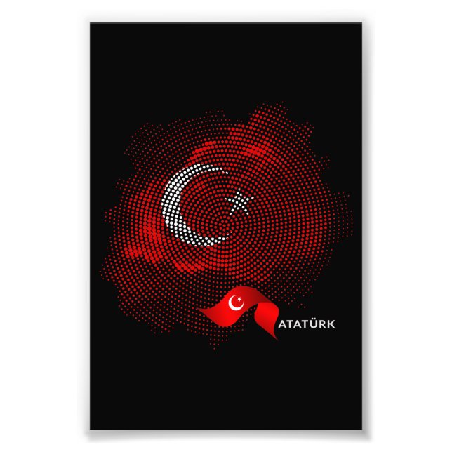 Impression Photo Drapeau de la Turquie (Devant)