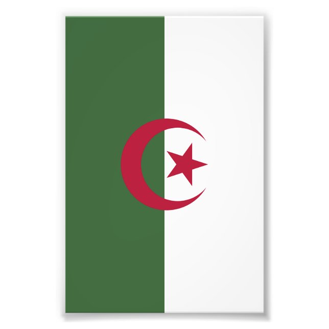 Impression Photo Drapeau de l'Algérie (Devant)