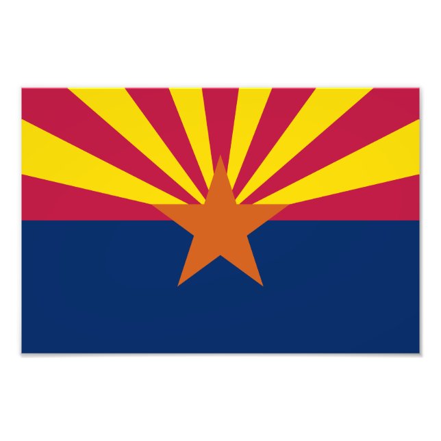 Impression Photo Drapeau de l'Arizona (Devant)