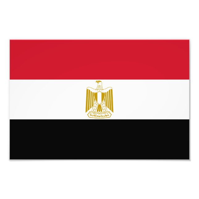 Impression Photo Drapeau de l'Égypte (Devant)