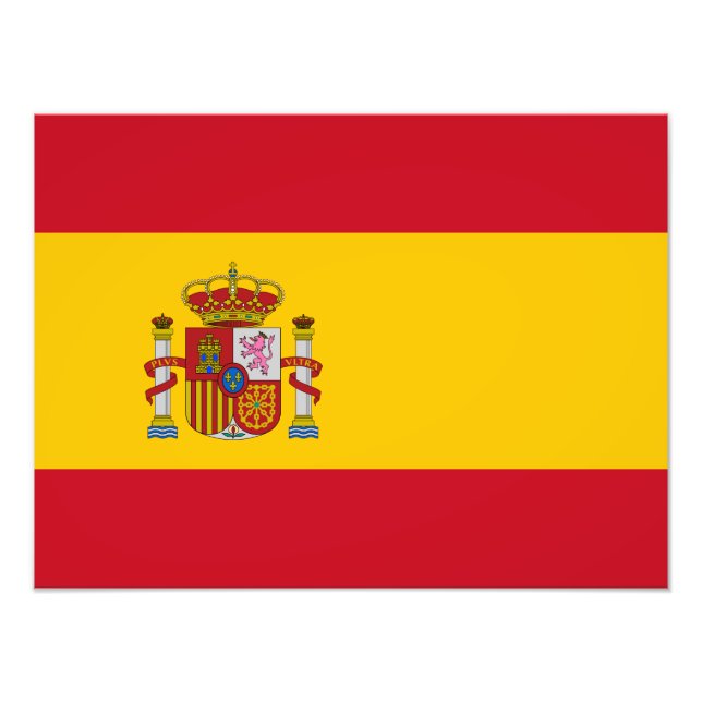 Impression Photo Drapeau de l'Espagne (Devant)