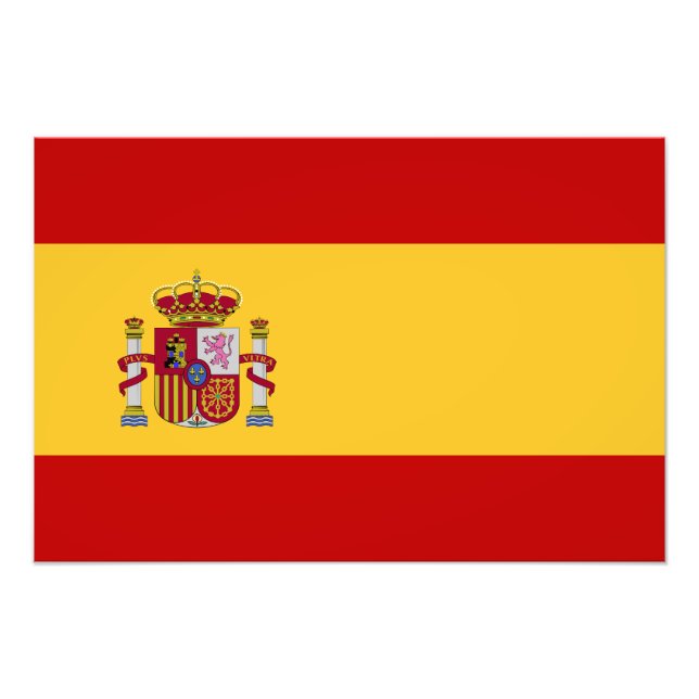 Impression Photo Drapeau de l'Espagne (Devant)