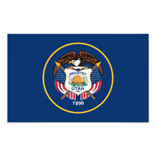 Impression Photo Drapeau de l'État de l'Utah