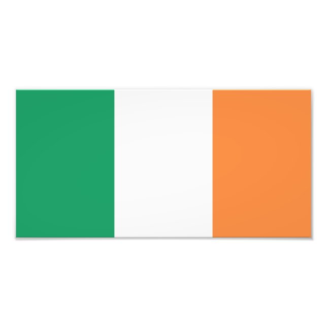 Impression Photo Drapeau de l'Irlande (Devant)