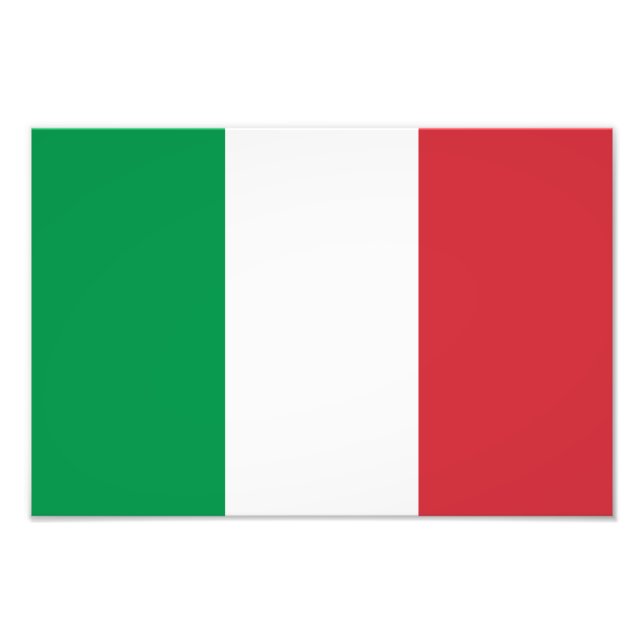 Impression Photo Drapeau de l'Italie (Devant)