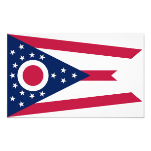 Impression Photo Drapeau de l'Ohio