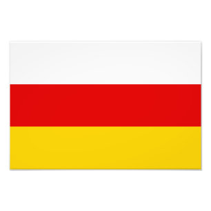 Impression Photo Drapeau de l'Ossétie du Sud