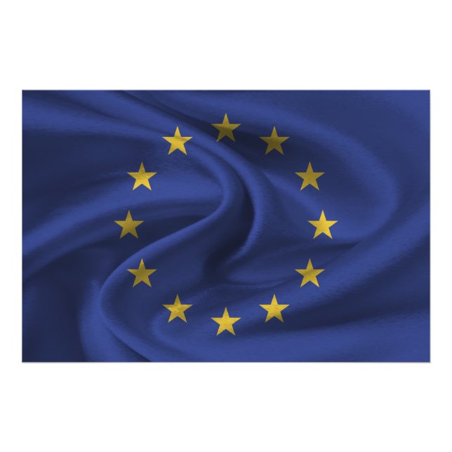 Impression Photo Drapeau de l'Union européenne (Devant)