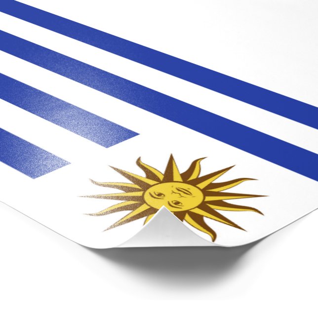 Impression Photo Drapeau de l'Uruguay (Coin)