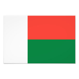 Impression Photo Drapeau de Madagascar