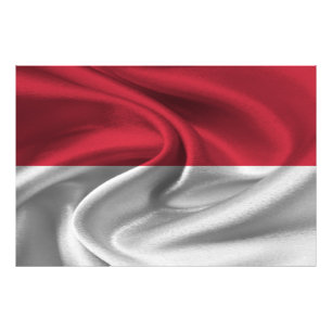 Impression Photo Drapeau de Monaco