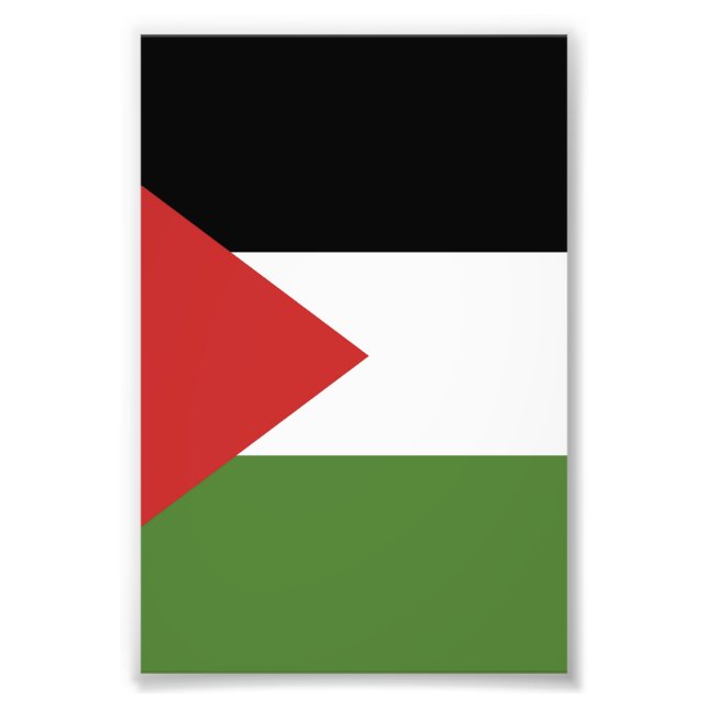 Impression Photo Drapeau de Palestine (Devant)