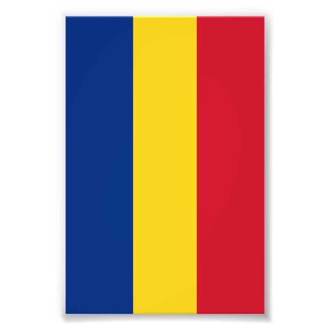 Impression Photo Drapeau de Roumanie (Devant)