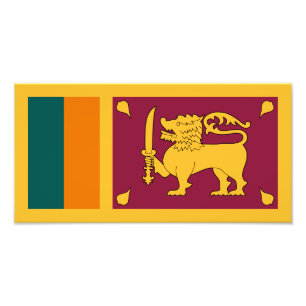 Impression Photo Drapeau de Sri Lanka