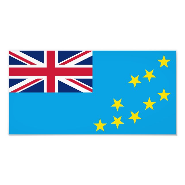 Impression Photo Drapeau de Tuvalu (Devant)