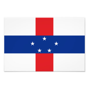 Impression Photo Drapeau des Antilles néerlandaises