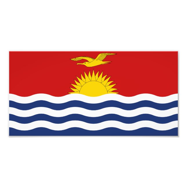 Impression Photo Drapeau des Kiribati (Devant)