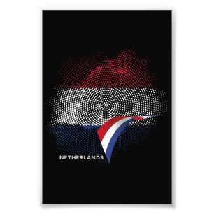 Impression Photo Drapeau des Pays-Bas