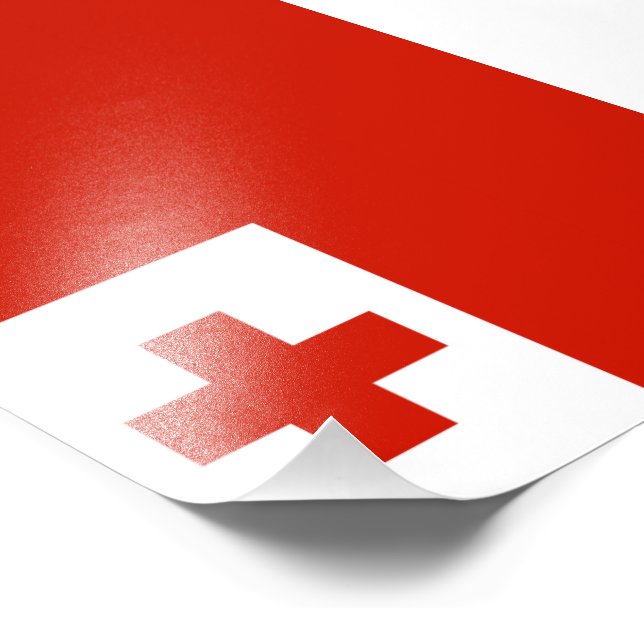 Impression Photo Drapeau des Tonga (Coin)
