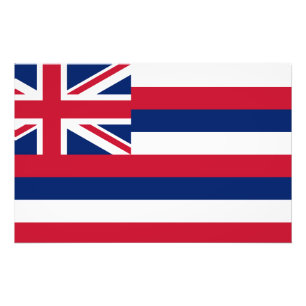 Impression Photo Drapeau d'État d'Hawaii