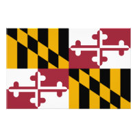 Drapeau d'état du Maryland USA
