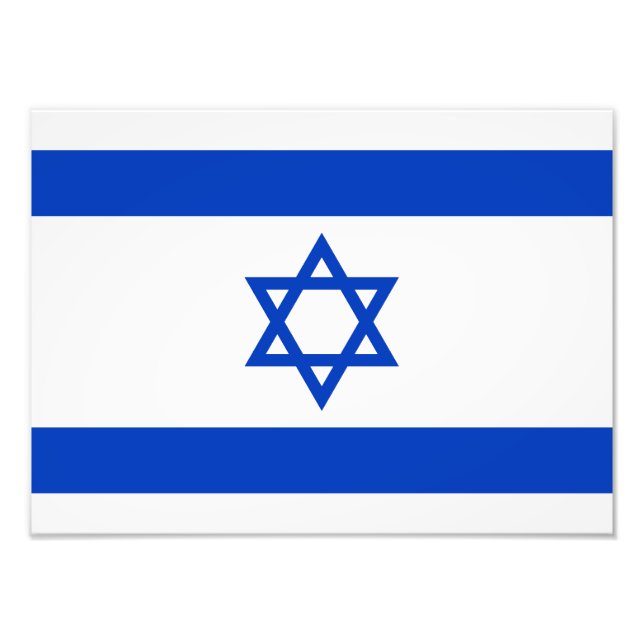 Impression Photo Drapeau d'Israël (Devant)