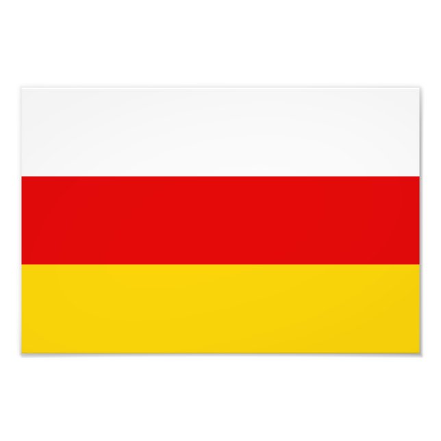 Impression Photo Drapeau d'Ossétie du Sud (Devant)