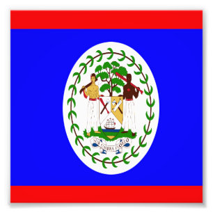 Impression Photo Drapeau du Belize