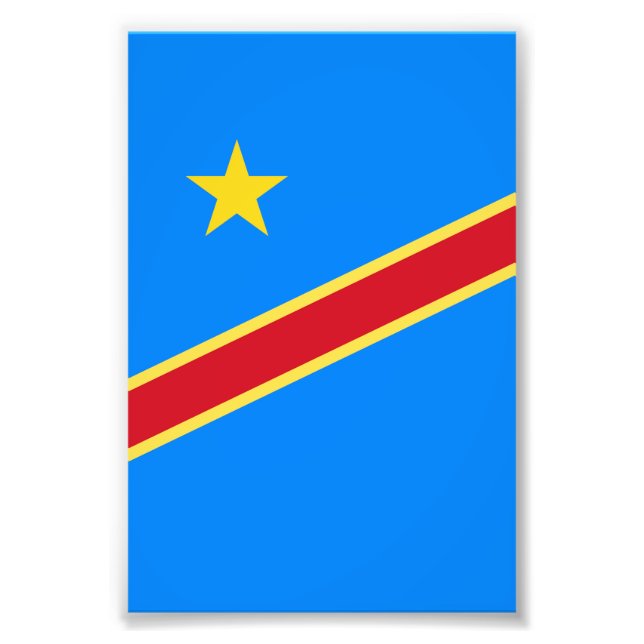 Impression Photo Drapeau du Congo (Devant)
