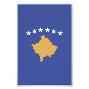 Impression Photo drapeau du Kosovo