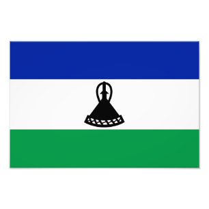 Impression Photo Drapeau du Lesotho