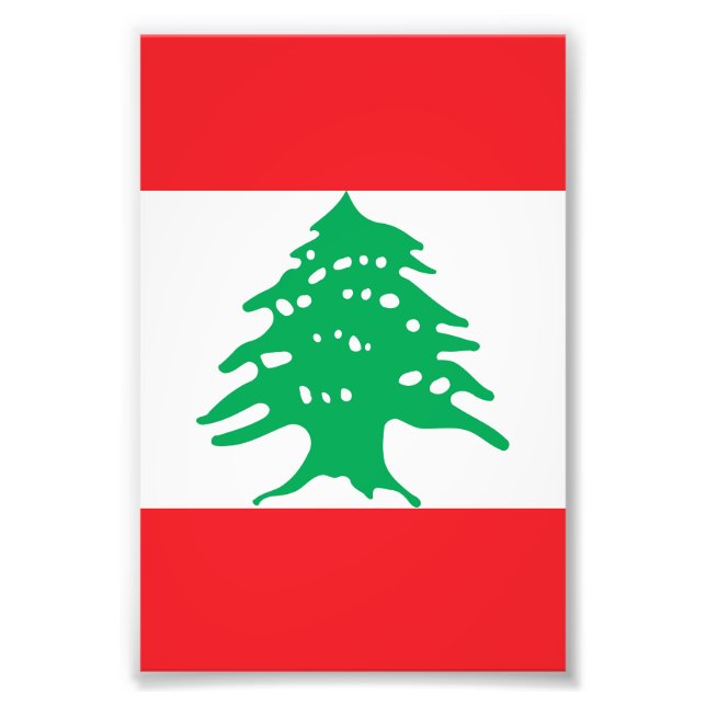 Impression Photo drapeau du Liban (Devant)