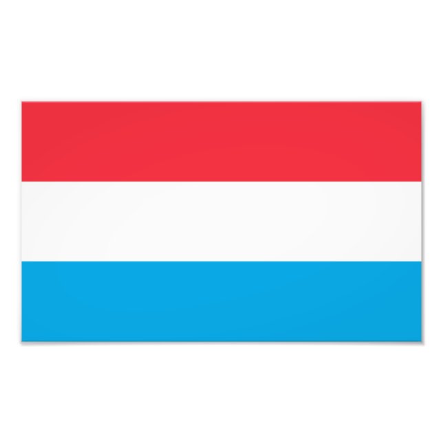 Impression Photo Drapeau du Luxembourg (Devant)