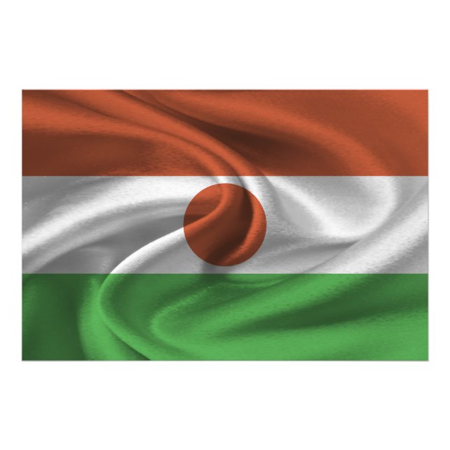Impression Photo Drapeau du Niger (Devant)