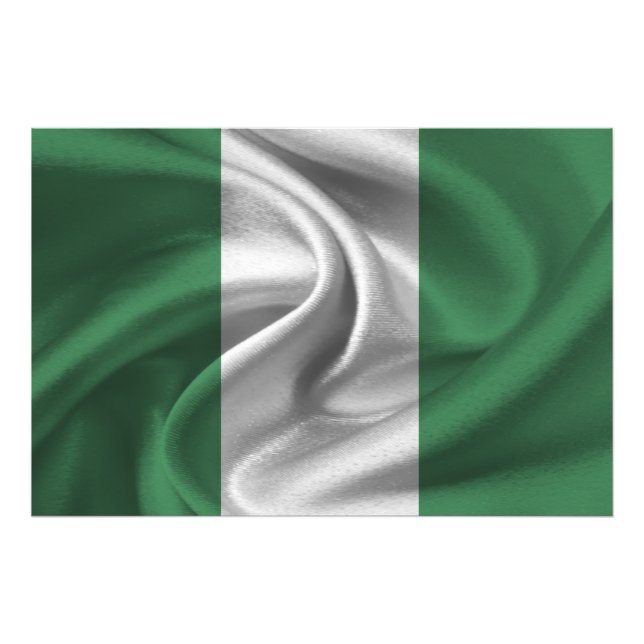 Impression Photo Drapeau du Nigéria (Devant)