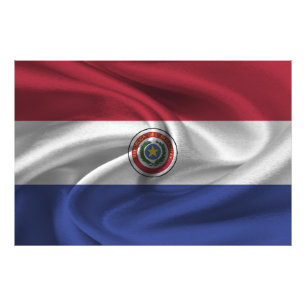 Impression Photo drapeau du Paraguay