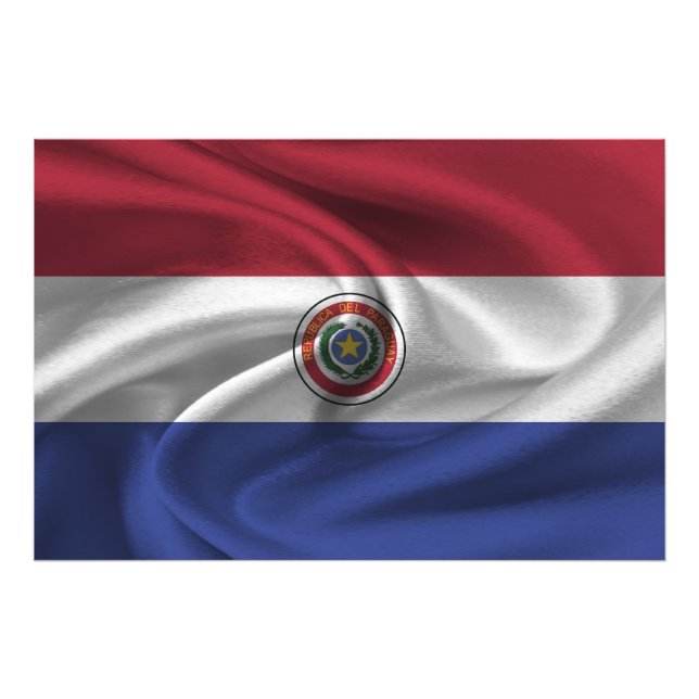 Impression Photo drapeau du Paraguay (Devant)